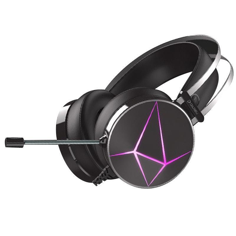 Foldable Gaming Headset Usb Headphone Wired USB LED Hifi Sound for Gamers Gift