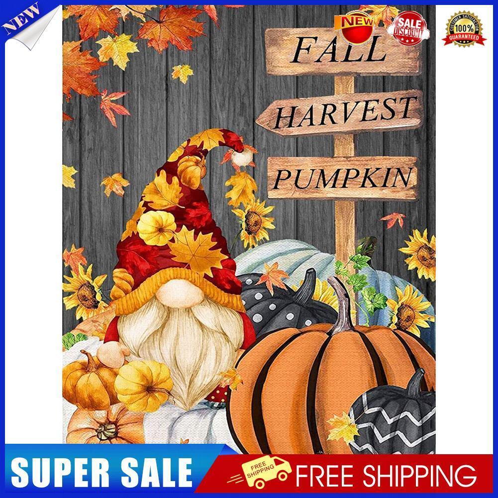 5D DIY Pumpkin Gnome Full Round Diamond Painting Kit Picture Artwork Craft