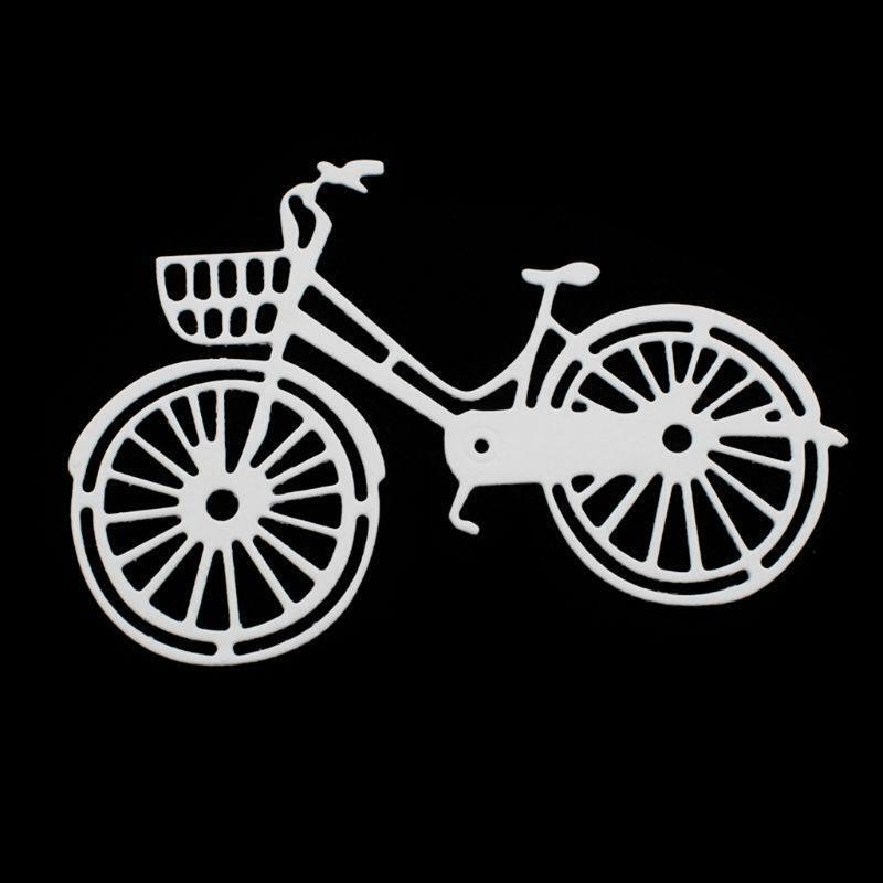 Cute Bicycle Shape Cutting Die Carbon Steel Cuts Scrapbooking Embossing Hollow