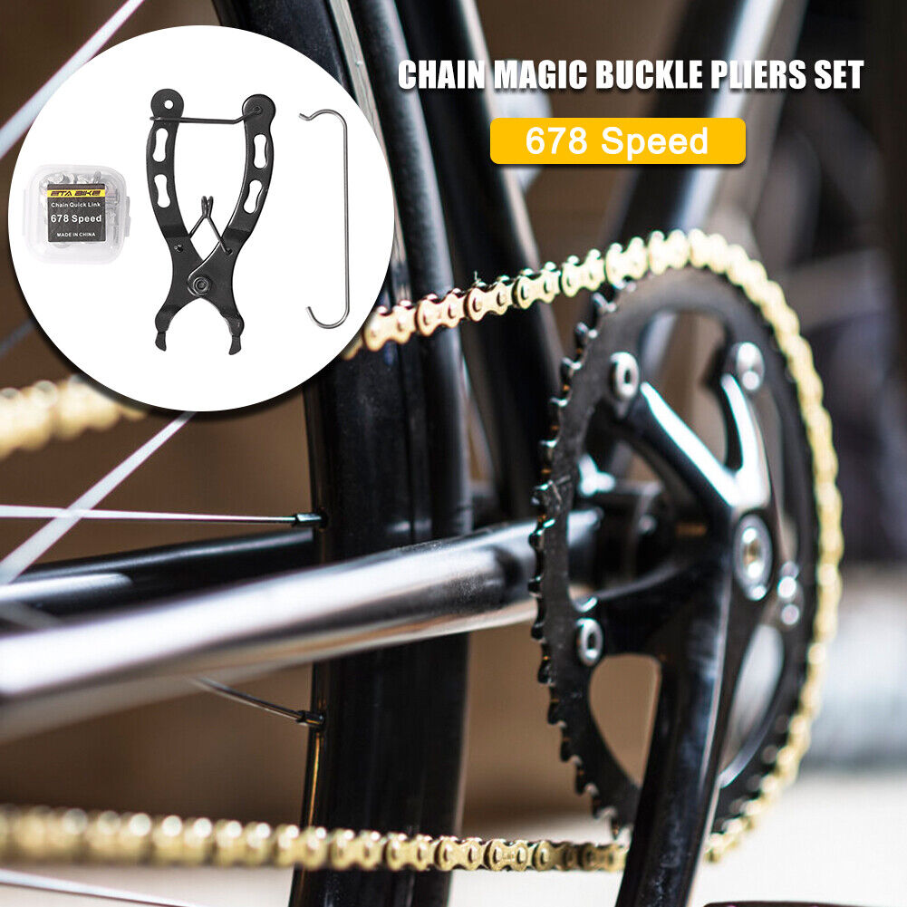 Bicycle Chain Link Buckles Pliers Clamps Bike Chain Removal Clip Hook (8S)