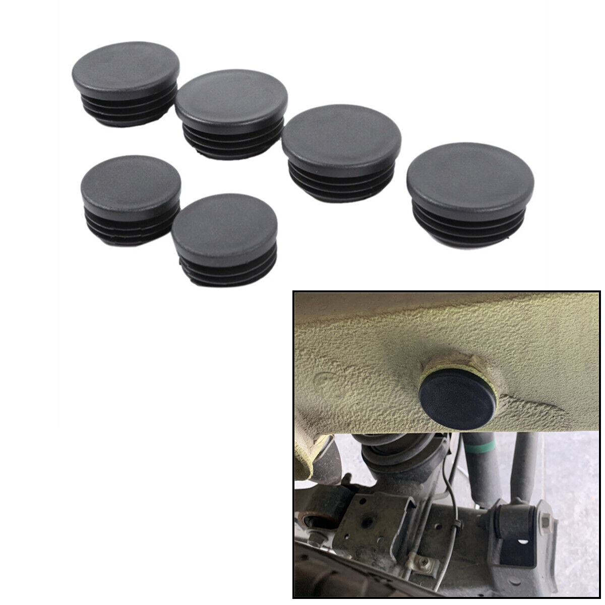6 x Chassis Waterproof Plug Cover For Suzuki Jimny Sierra JB64W/JB74W 2019-2022