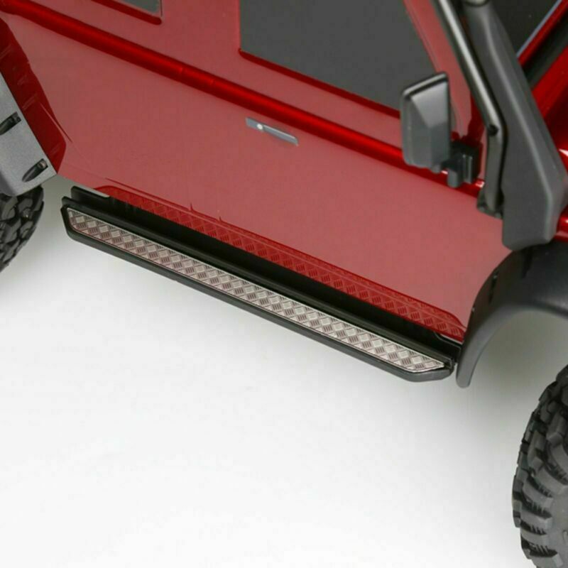 2x Nurf Bar Side Step Chequer Metal Plate Anti-Skid Board for Traxxas TRX-4 TRX4