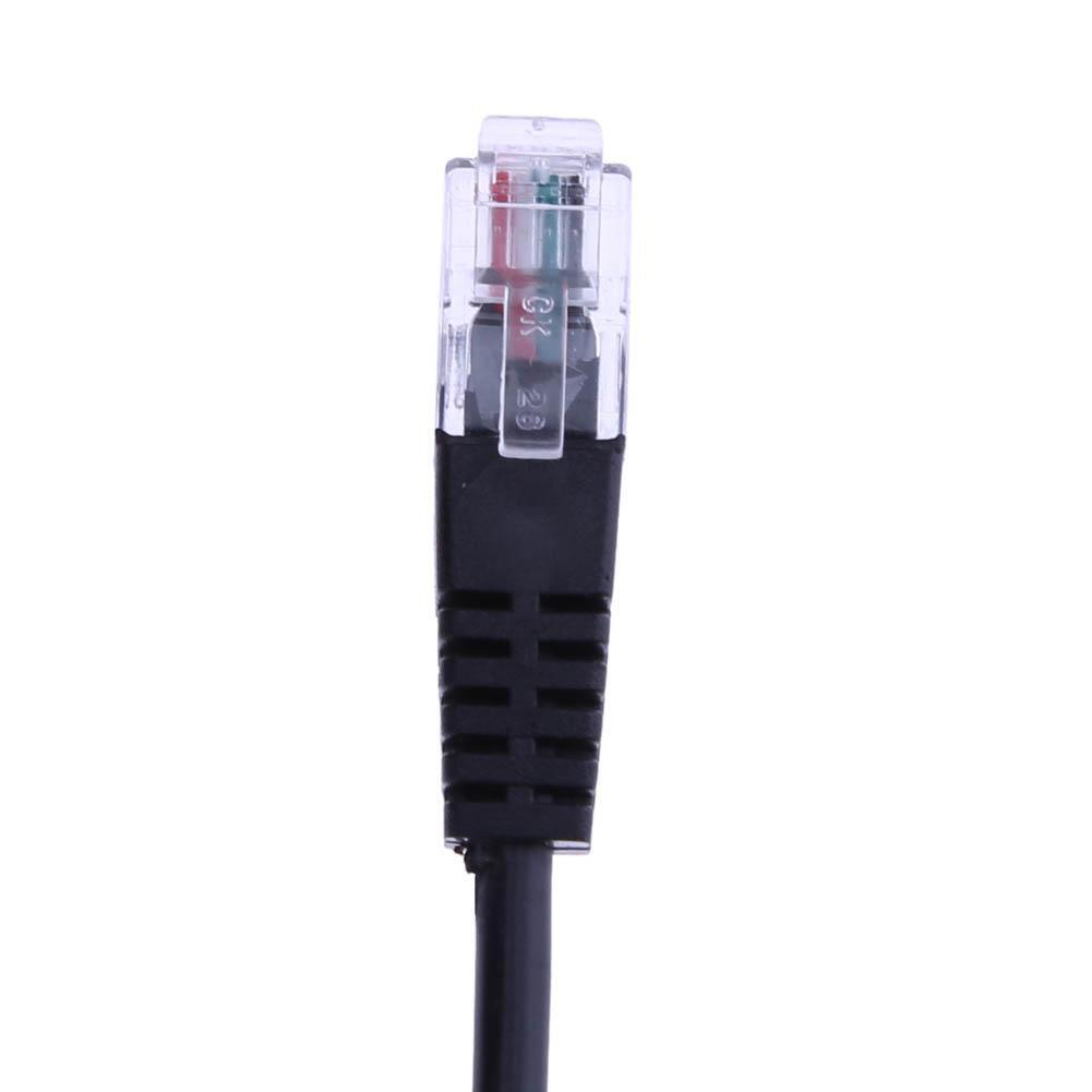 1pc 3.5mm Audio Jack Female to Male RJ9 Plug Adapter Converter Cable