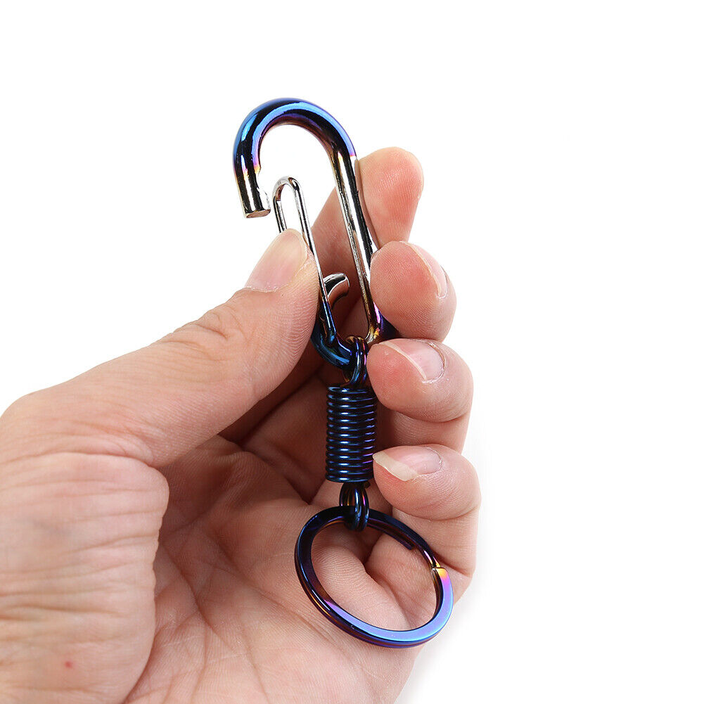 Burnt Blue Metal Keychain Aluminum Alloy Car Key Chain Ring Auto Styling