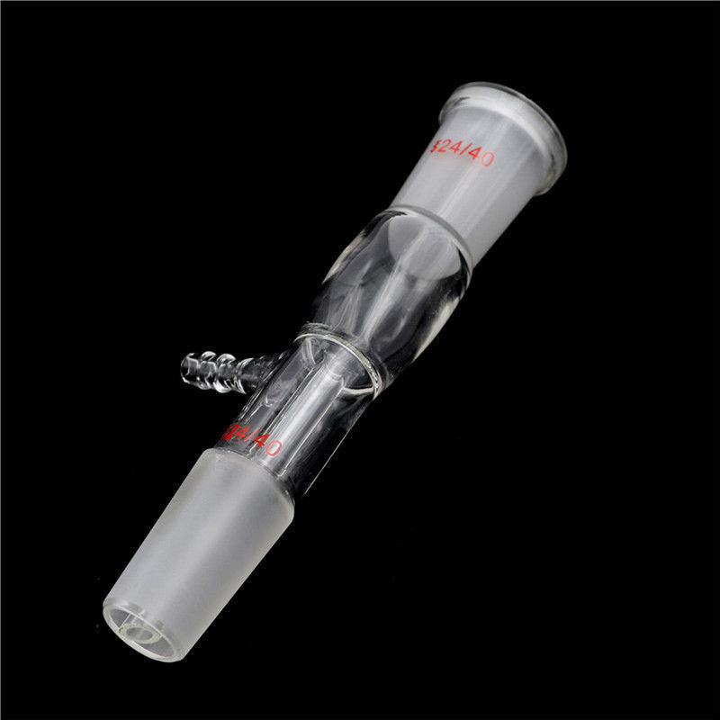24/40 Glass Vacuum Take-off Adapter Laboratory Straight Tube Gas Inlet Adap