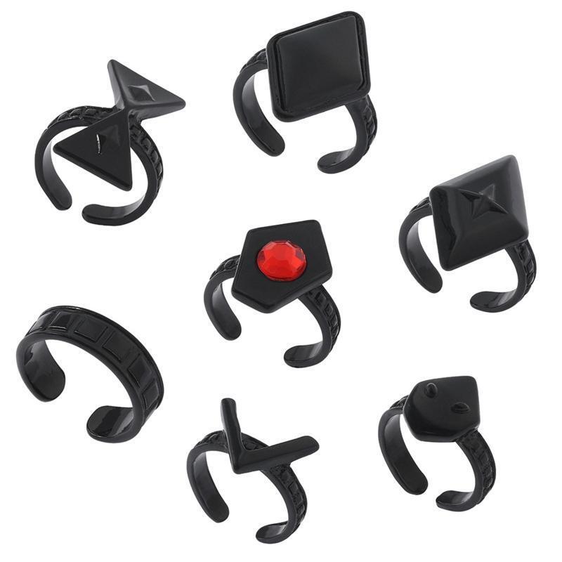 Adjustable Alloy Ring of Secret Repentance Ring Set Perfect Gift for Anime Lover