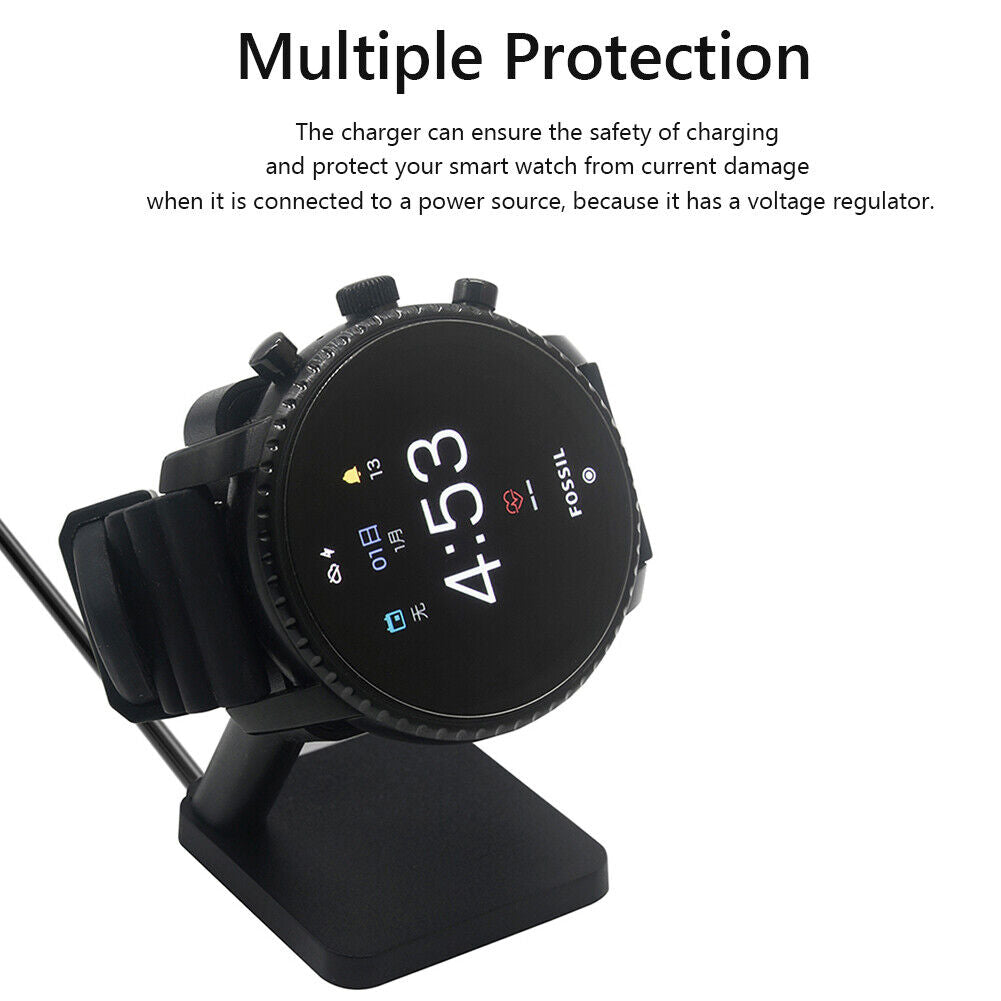 Smart Watch Charger Dock for Fossil Gen 6/5/4 Desktop Charging Stand Base