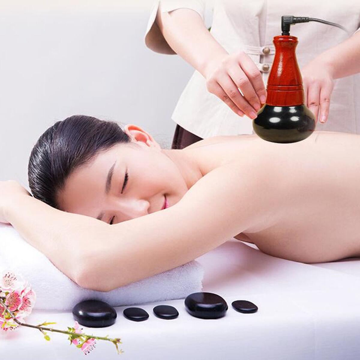 Electric Acupuncture Point Massager Taiji Ball Electric Warm for Living Room
