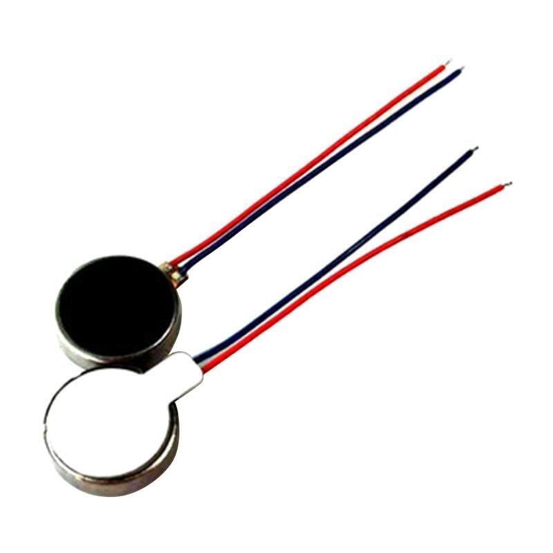 DC Mini Vibration Motor Self Adhesive Brushed Micro Motor with Two Wires 8x2.7mm