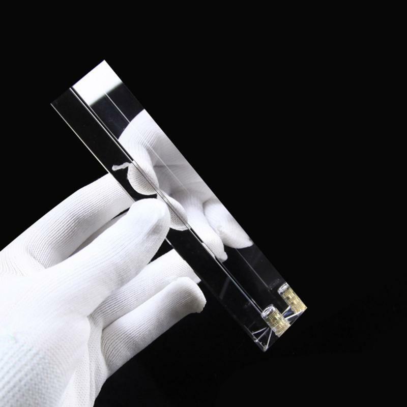 Photography Prism Crystal w/ Stand&1/4 In Thread Optical Glass Triangular Prism