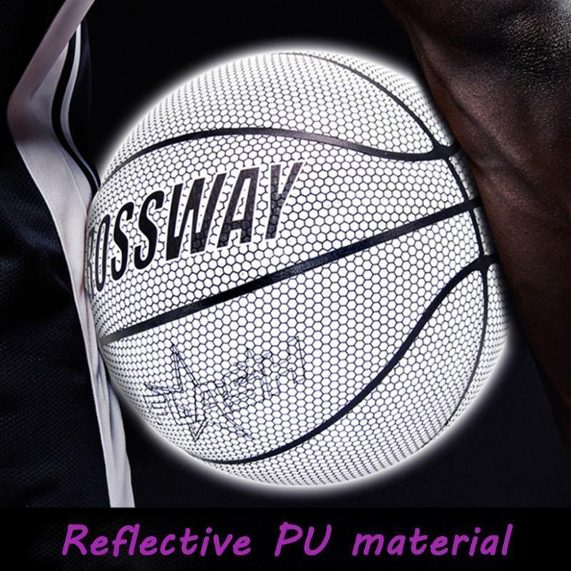 NO.7 PU Reflective Luminous Basketball Photo Shooting Cool Basketball Outdoor