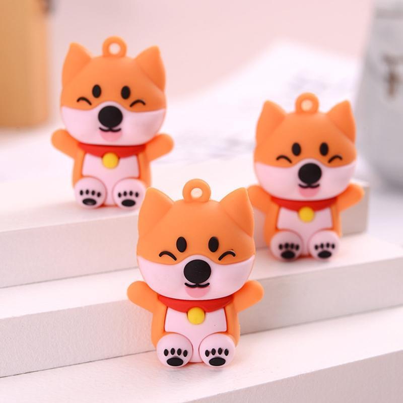Cute Cartoons Shiba Inu Car Key Chain Charm Puppy Bag Handbag Wallet Charms