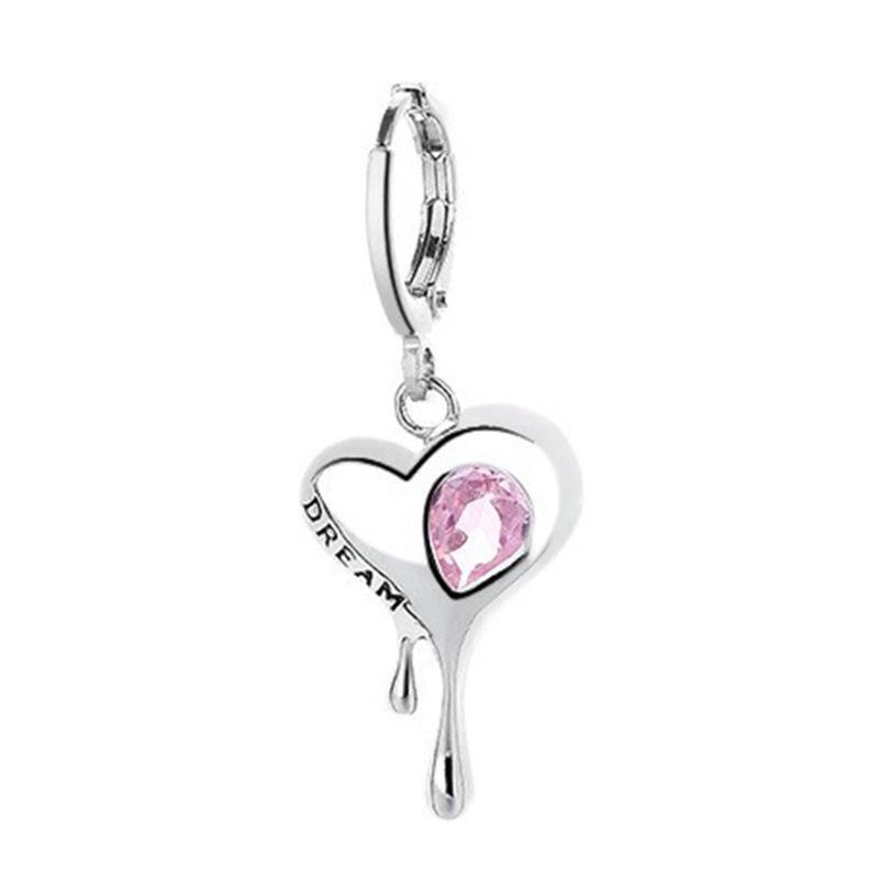 Irregular Zircon Lava Love Earrings Hip-hop Style Personality Melting Ear Buckle