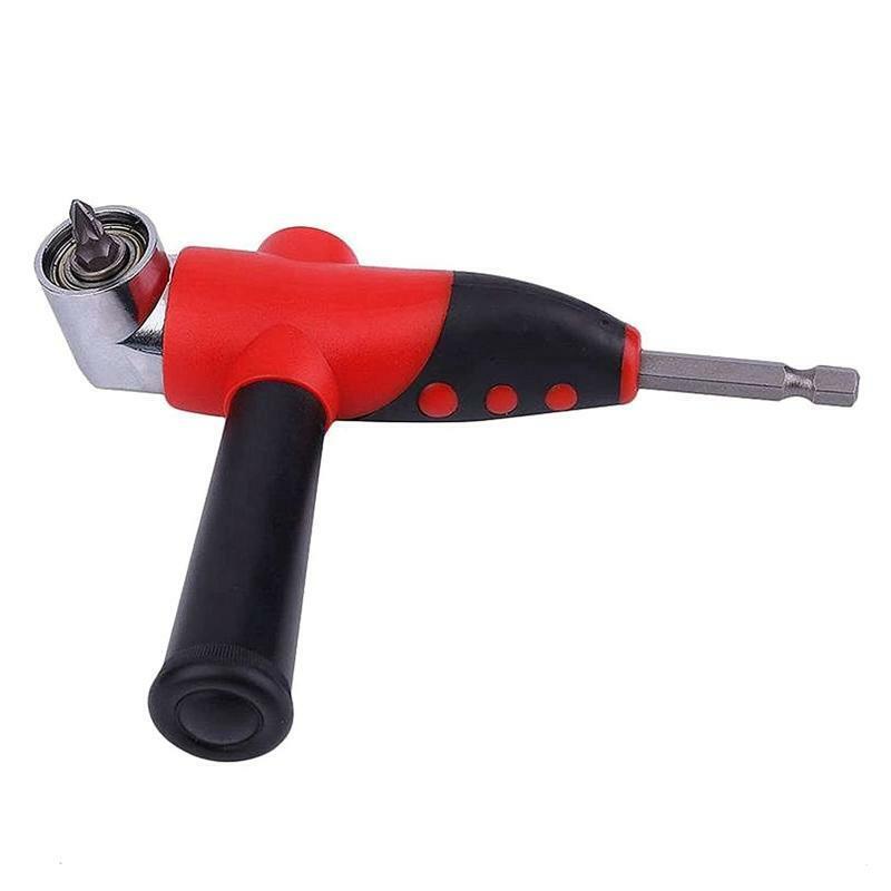 Black & Red Magnetic Screwdriver Adjustable Hexbit Angle Driver Wrench Hex Bit