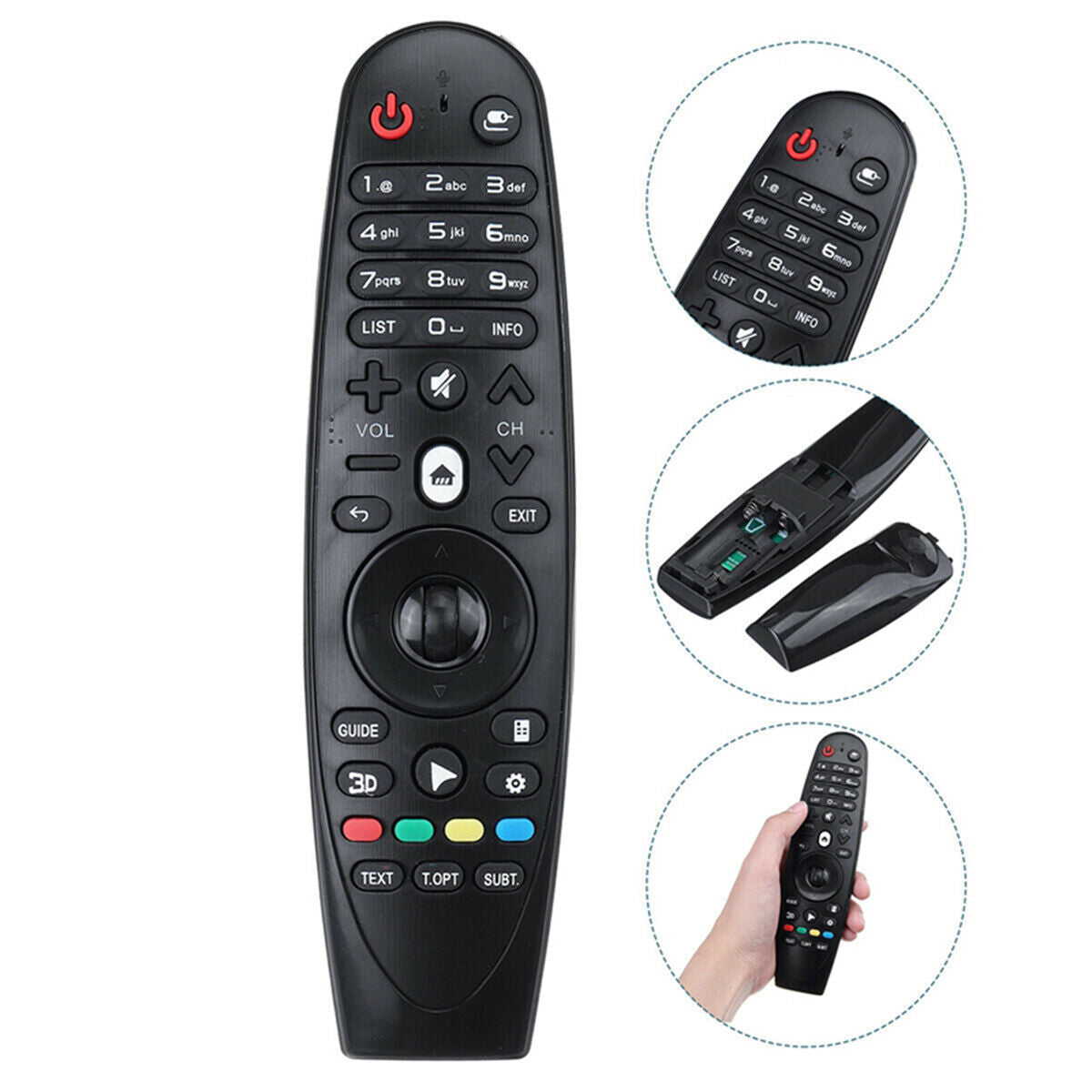 For LG RM-3900 MR-18B19B DS-47 TV Smart TV Magic Remote Control with Receiver SK