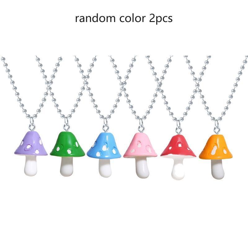 2 Pcs Mushroom Pendant Evil Eye Hanging Ornament Charms Ornament for Good Luck