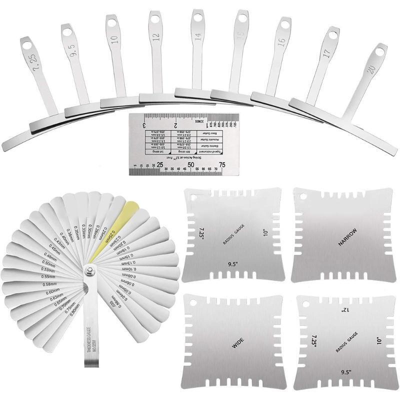 Guitar Luthier Tools Understring Radius Gauge String Action Ruler Gauge 32 Blade