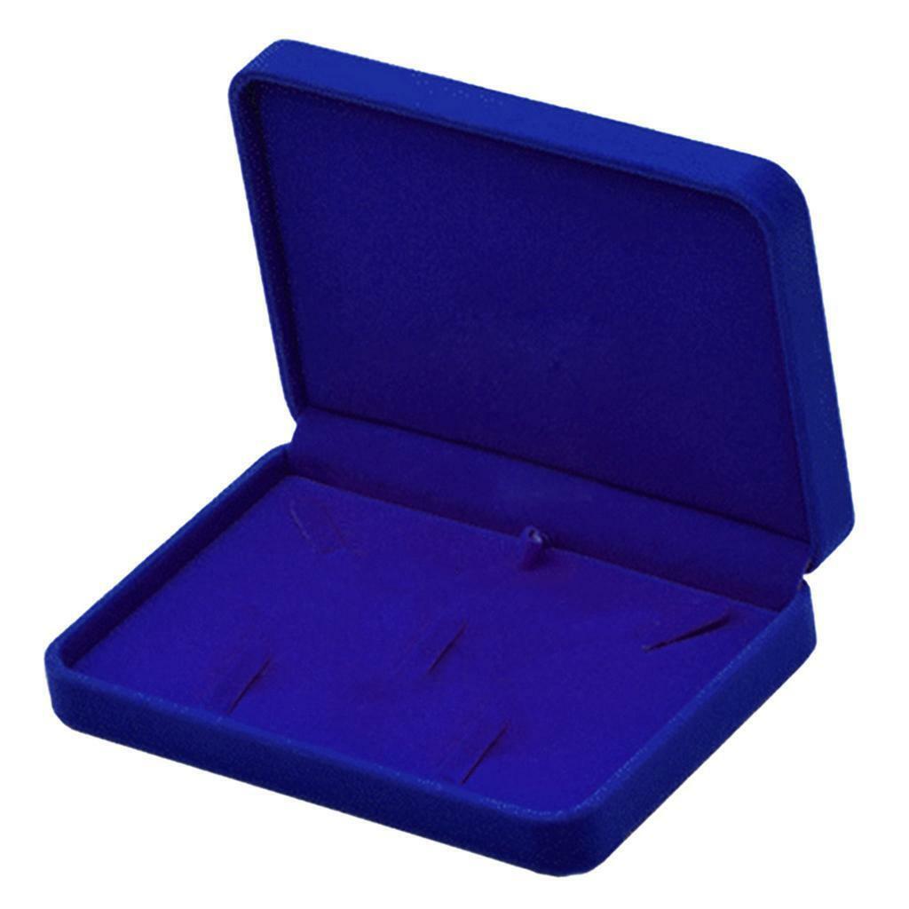2 Pieces Rectangle Velvet Jewelry Jewelry  Necklace Beacelet Storage
