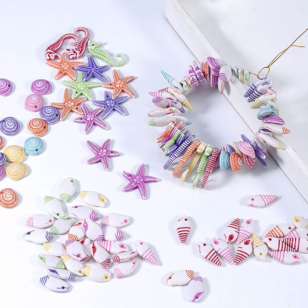 Accessories Ocean Theme Pendants DIY Loose Bead Conch Sea Shell Starfish