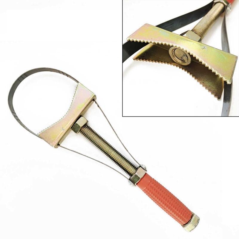 Durable 45 # Steel Adjustable 80-140mm Diameter  Oil Filter Wrench  for Pipes