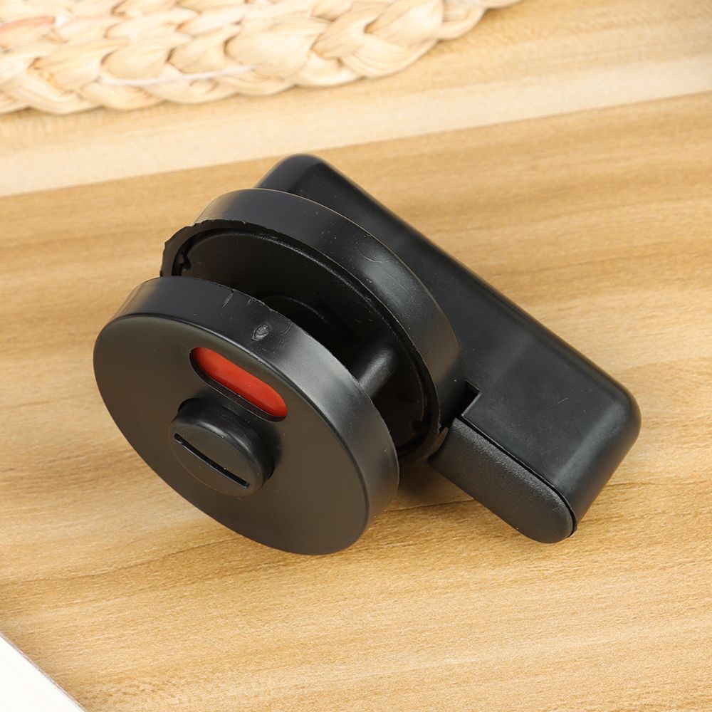 Toilet Nylon Plastic Indicator Buckle Door Lock Black Handle Indicator Lock