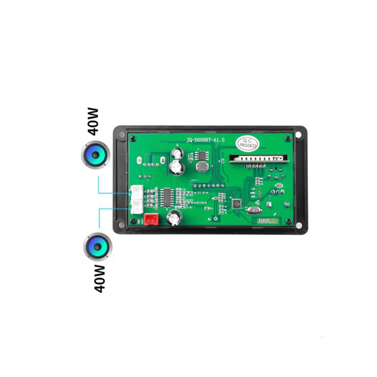 TWS MP3 Amplifier Board 12V USB TF USB FM Car Radio Lossless 80W Audio Module