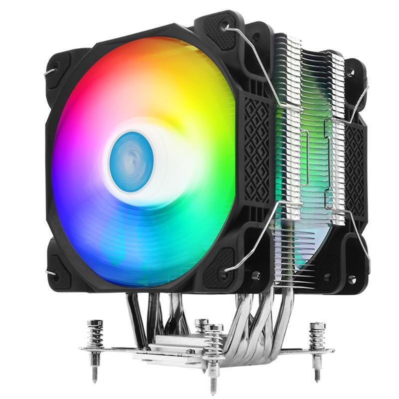 CPU Cooling Fan Cooler w/ Muffler PWM 6 Direct Contact Heatpipe Chassis Radiator