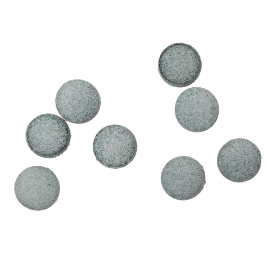 100 Pieces Pro Snooker Billiard Pool Cue Stick Tips Midium Hardness Gray