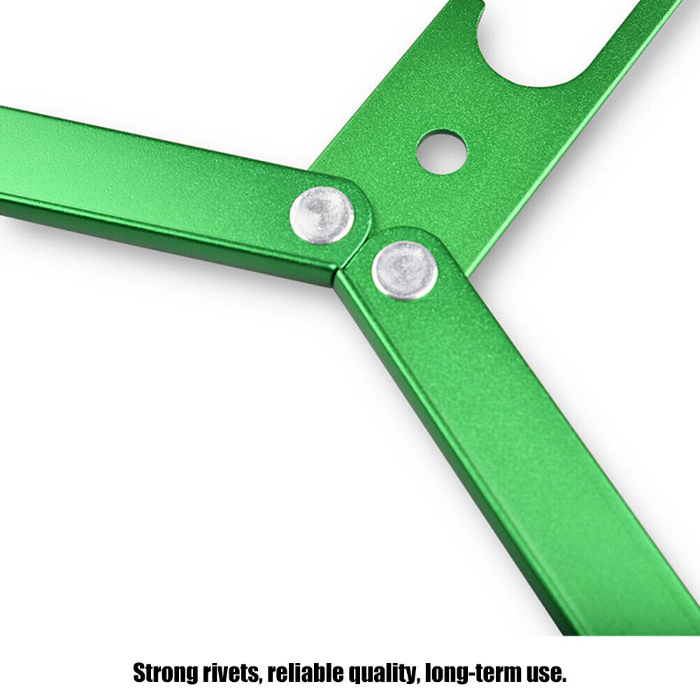 Aluminum Alloy Folding Coat Hanger Portable Clothes Drying Rack (Green)