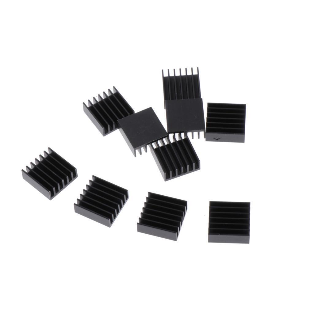 Aluminum CPU Chipset Radiator Heatsink Cooler Pad Replacement 14x14x6mm