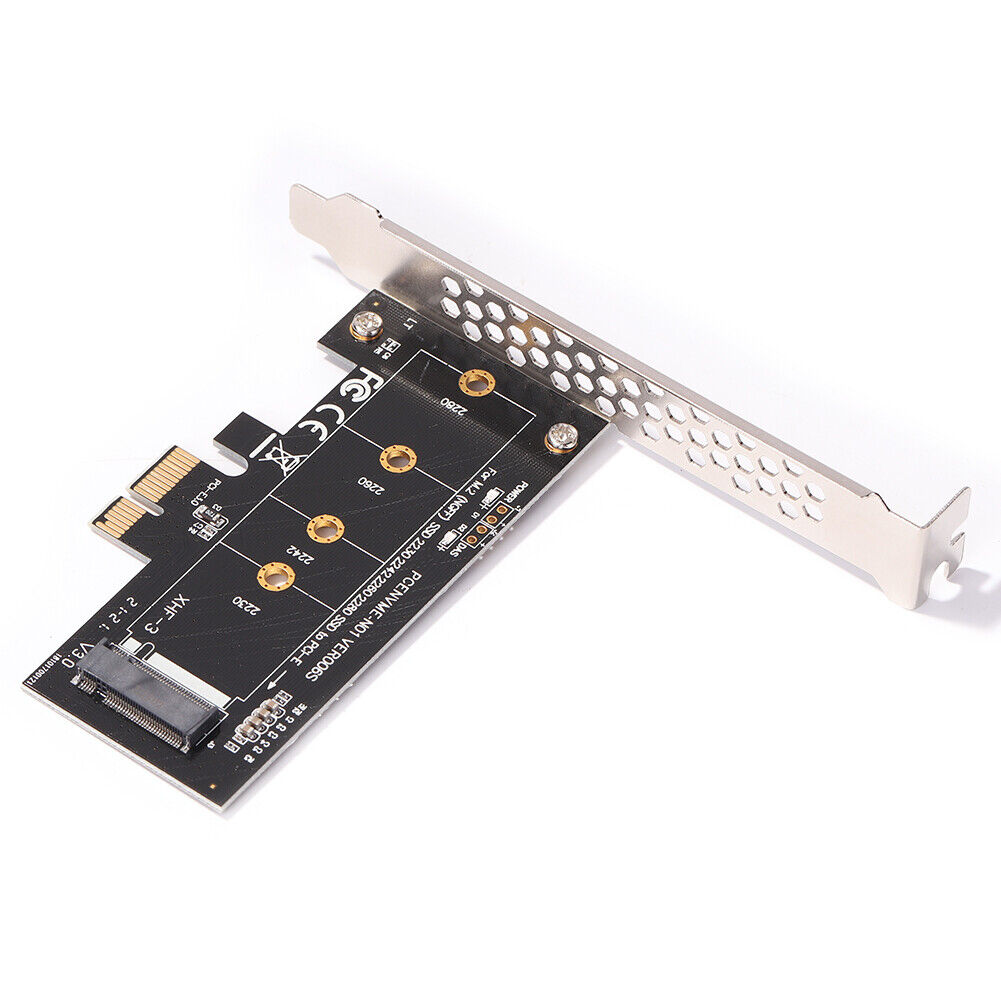 PCI-E 1X to M.2 NVME M Key SSD Adapter PCI Express Riser Card for Desktop