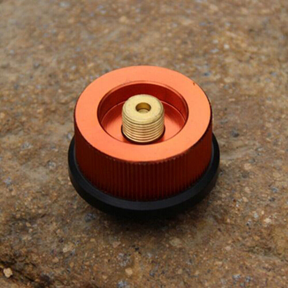 Outdoor Camping Gas Stove Refill Adapter for Long Flat Cylinder Tank (B)