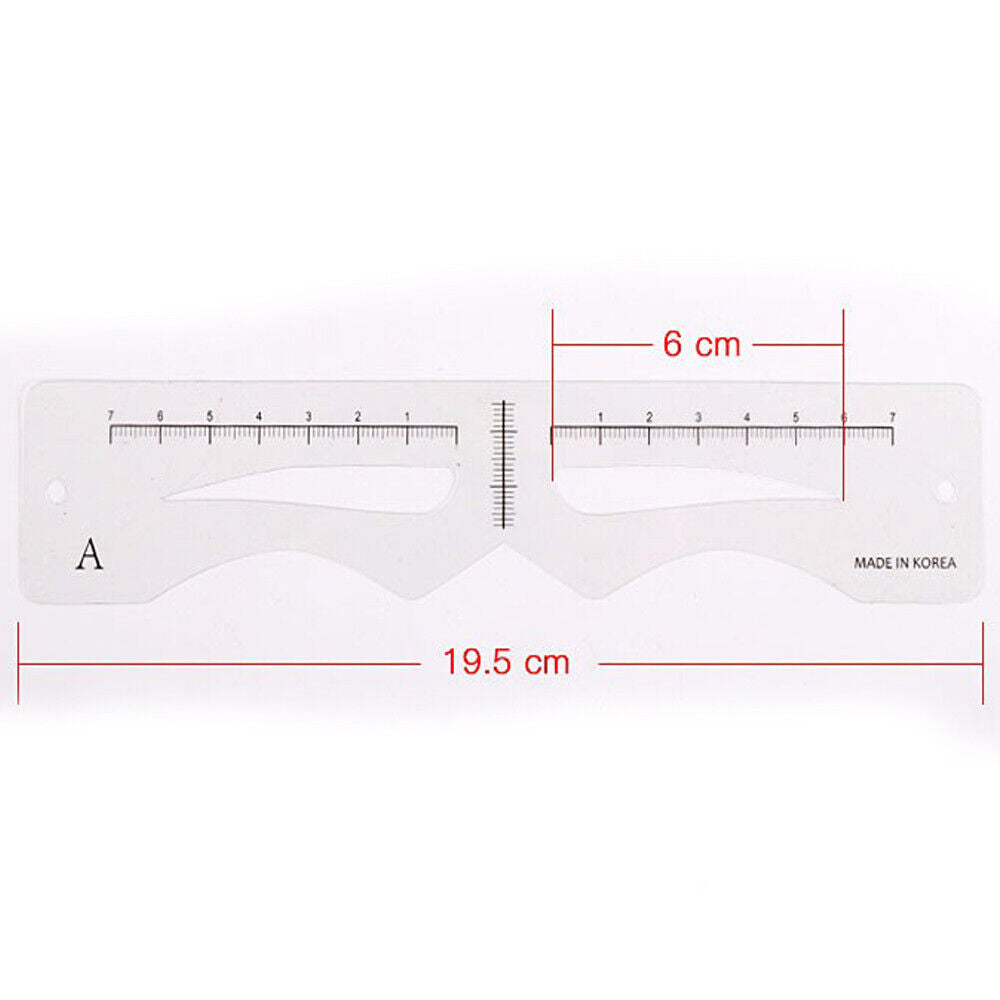 DIY Beauty Shaper Eye Grooming Brow Stencils Card Makeup Tool Eyebrow Template