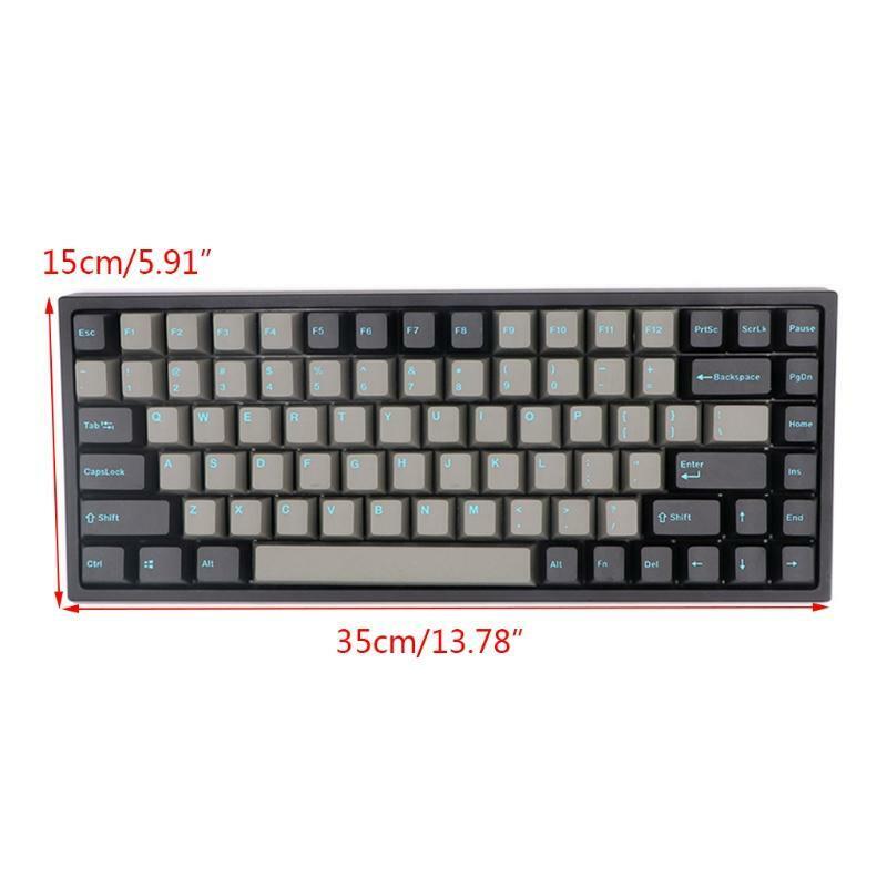 123 Double Shot Ink Green Keycaps for Cherry 3000 3494 MX Switches GK61 87 104