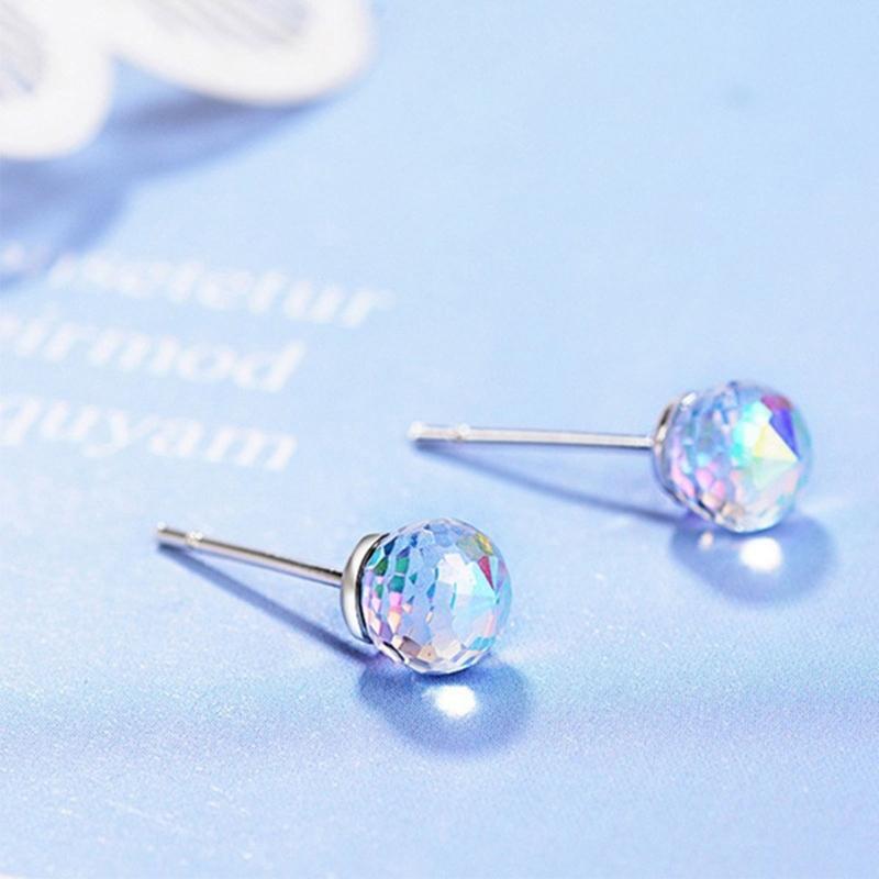 Piercing Earring Studs Brilliant Ball Shape Stud Earring for Women Xmas Birthday
