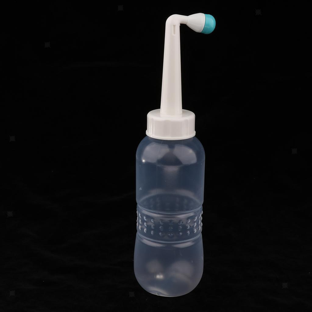 Plastic Handheld Portable Bidet Travel Nozzle Bidet Bottle Clear Green 480ml