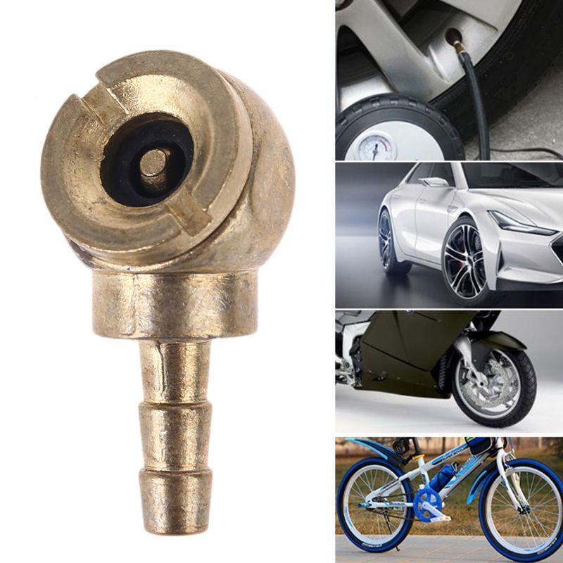 Air Chuck 1/4" Heavy Duty Tire Chuck with Clip for Inflator Gauge Air Compressor