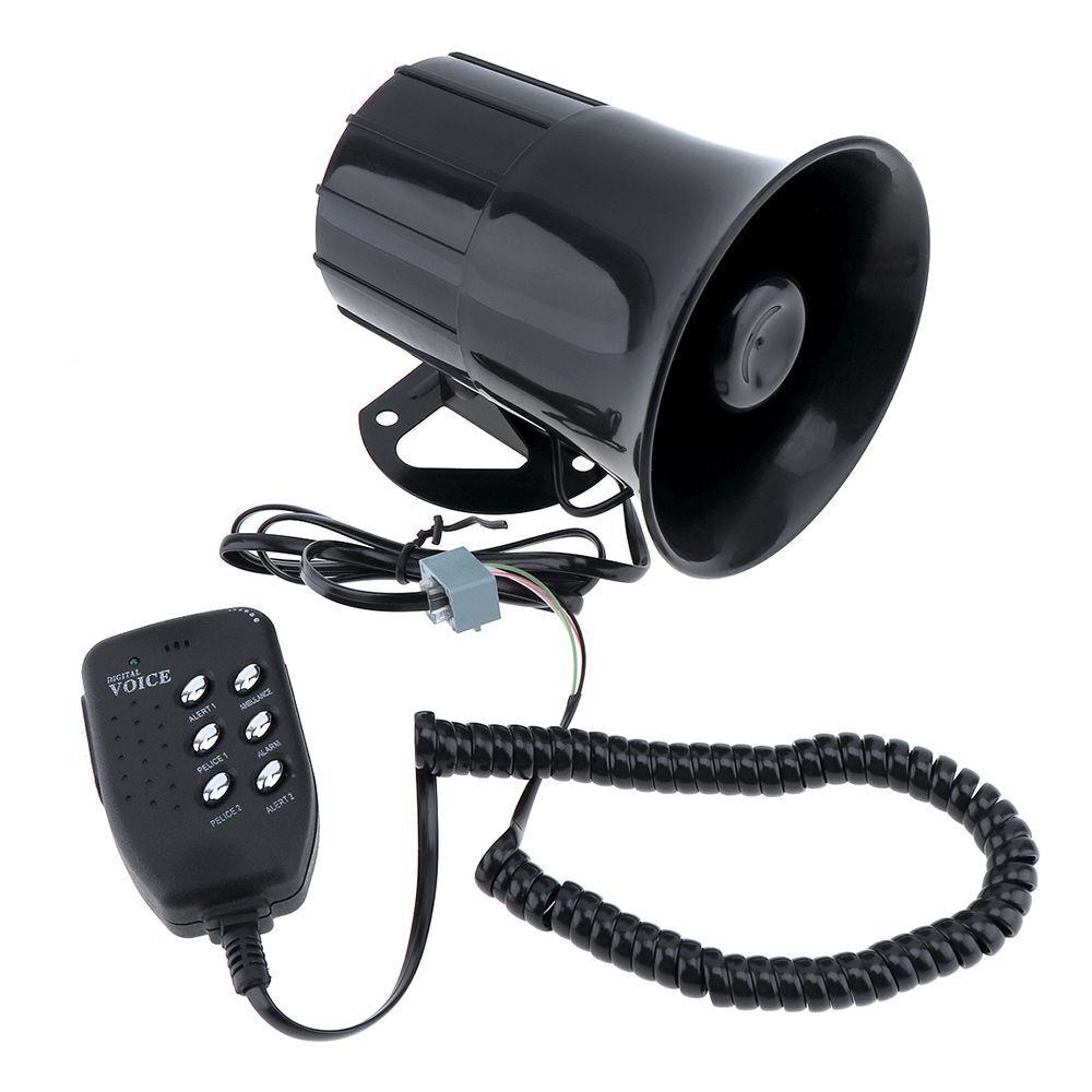 12V 100W 6 Sounds Speaker Emergency Sound Amplifier for Car Boat Van Truck