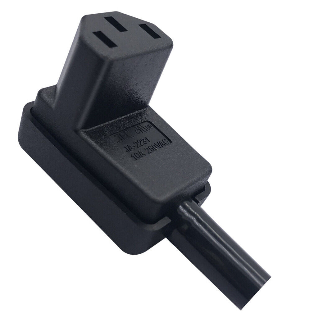 C13  Plug Right Angle IEC 320 C13  AC 10A/250V  Cord Adapter
