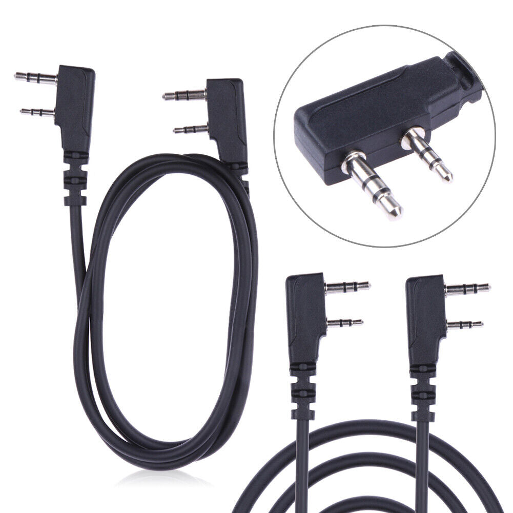 2 Pin Clone Copy Cable for Puxing Wouxun Linton Kenwood Baofeng 2-Way Radio