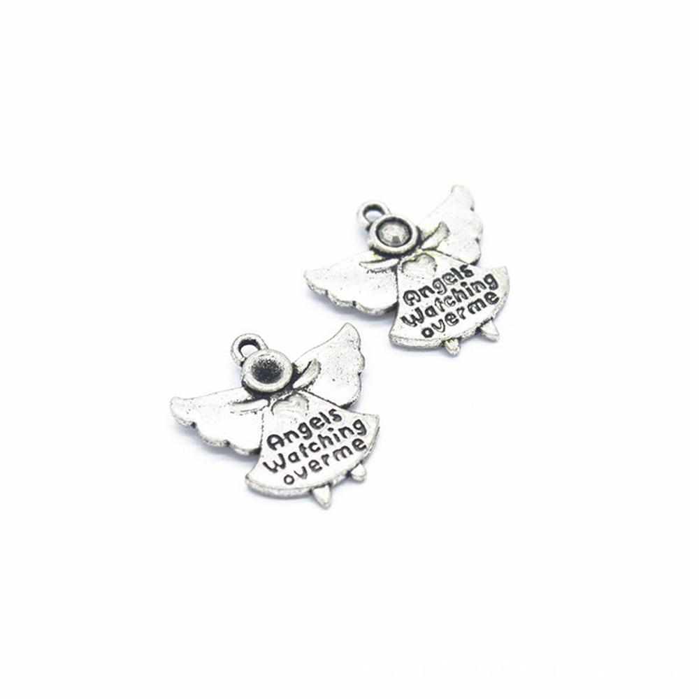 60pcs Tibetan  Angel Charms Pendants  Watching Over Me
