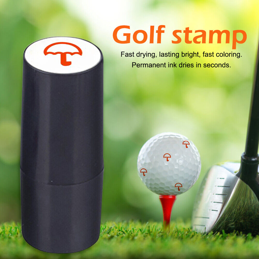 Golf Ball Stamp Marker Ink Golf Ball Stamper Non Fading Golfer Seal (D)
