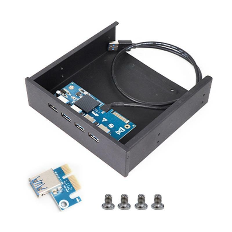 PCI-E to 4 Ports USB 3.0 5Gbps PCI Express USB 3.0 Expansion Card 3.5 in Bracket