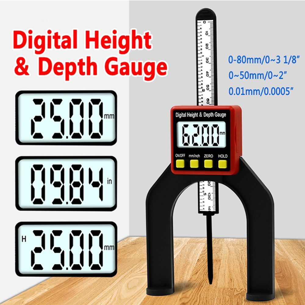 Height Depth Gauges Groove Measurement LCD Height Gauges Digital Depth Gauge