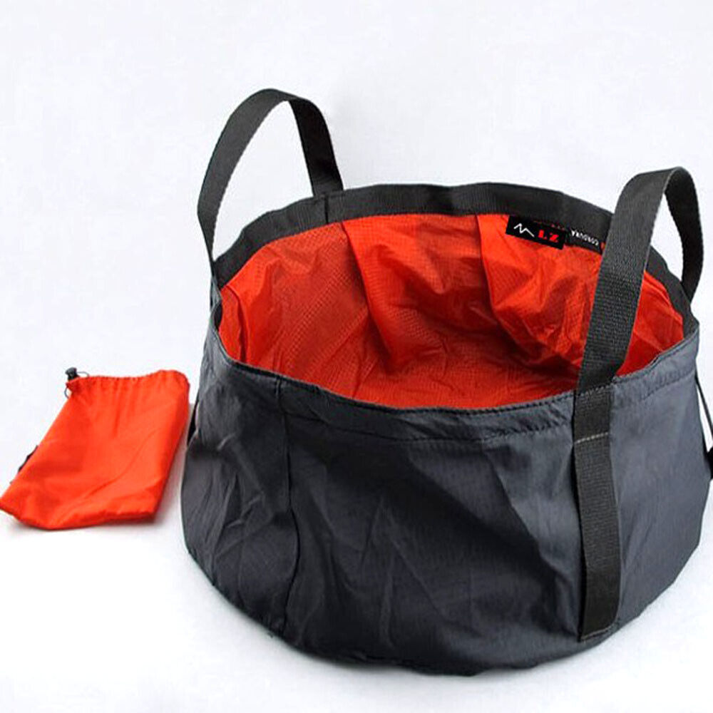 Folding Waterproof Cloth Camping Bucket Collapsible Washing Basin Water Pot