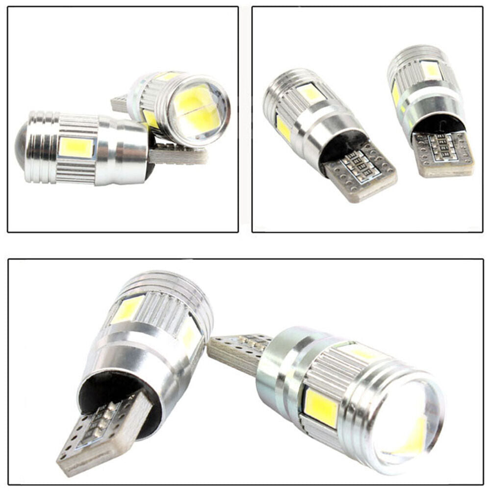 2pcs T10 6SMD 12V Car LED Bulb Auto Vehicle Clearance Lamp Headlight Light