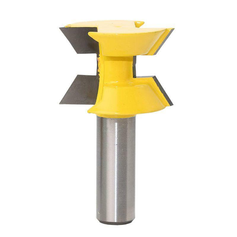 2PCS 120 Degree Lock Miter Finger Joint Router Bits 1/2'' Shank Milling Cutter