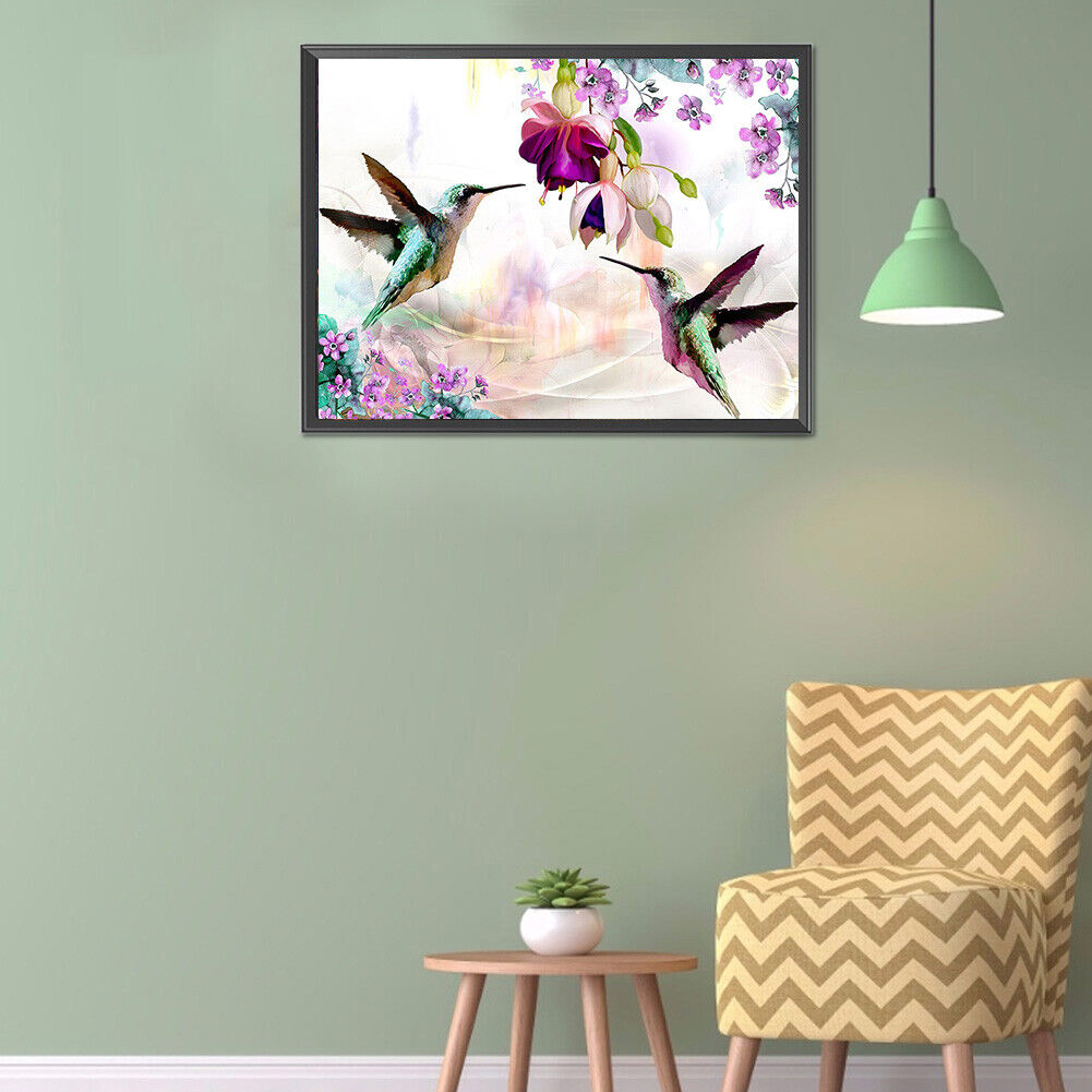 5D DIY Diamond Painting Bird Flower Full Square Drill Mosaic Picture Kit