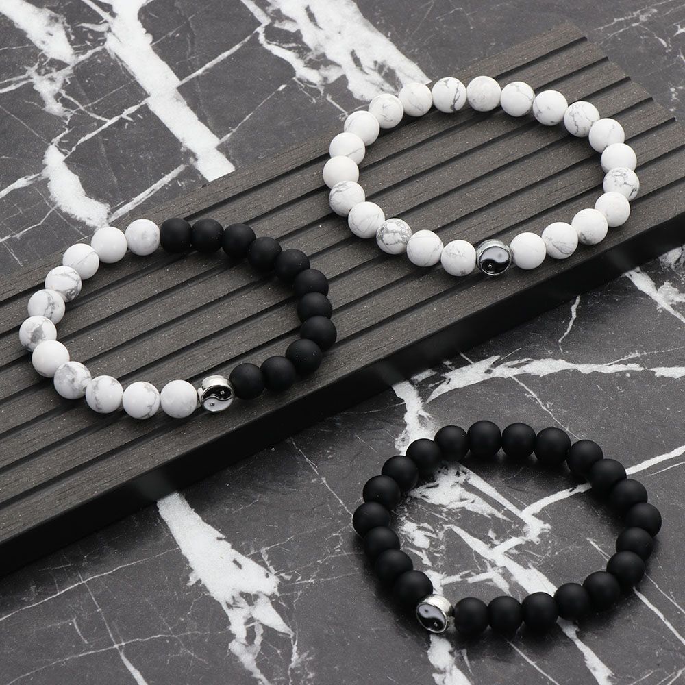 Gift Accessories Wristband Yin Yang Charm Pendant Braided Hand Rope Bracelet