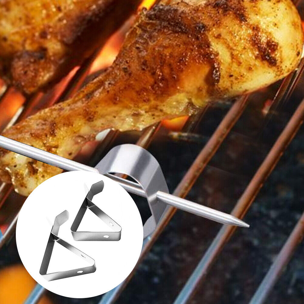 Thermometer Holdder Stainless Steel BBQ Probe Clamp Holder for Oven Grill